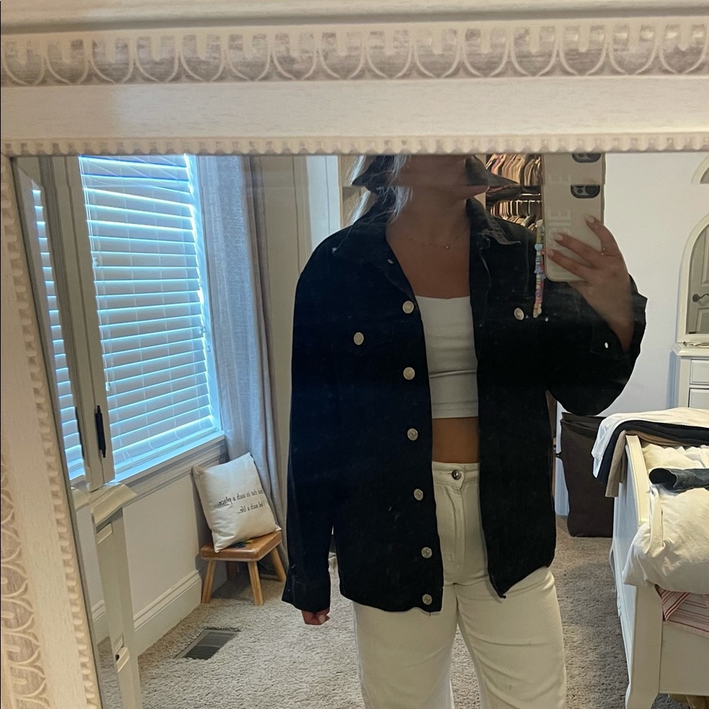 Black jean jacket
